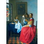 Puzzle  Art-by-Bluebird-60067 Vermeer- The Girl with the Wine Glass, 1659