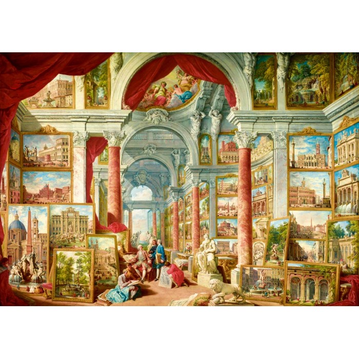 Panini - Picture Gallery with Views of Modern Rome, 1757