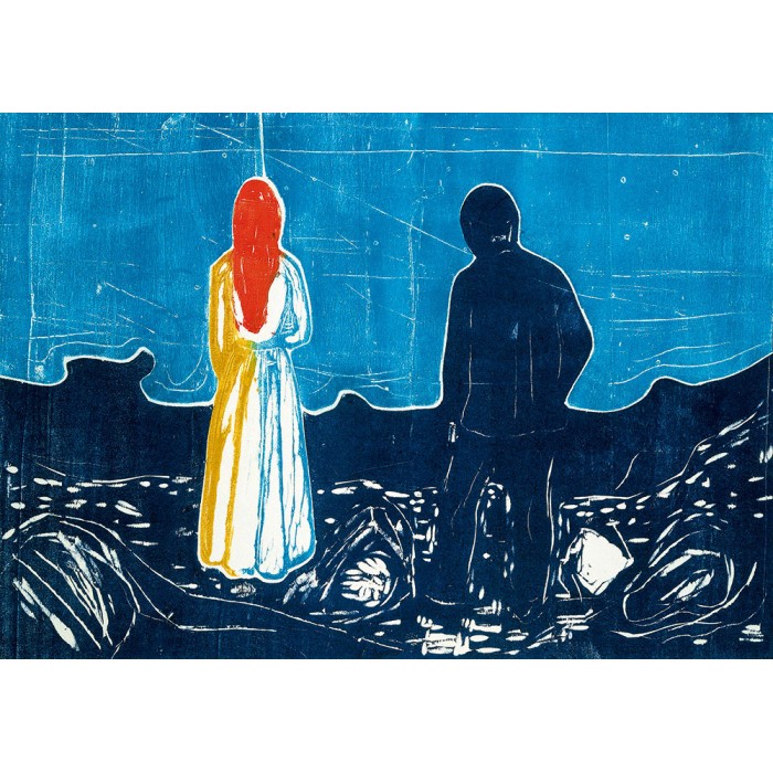 Edvard Munch - Two People: The Lonely Ones, 1899