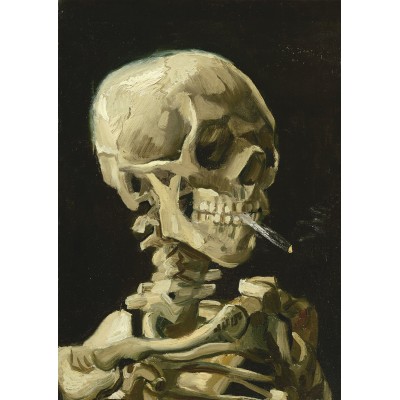Puzzle Art-by-Bluebird-60134 Vincent Van Gogh - Head of a Skeleton with a Burning Cigarette, 1886