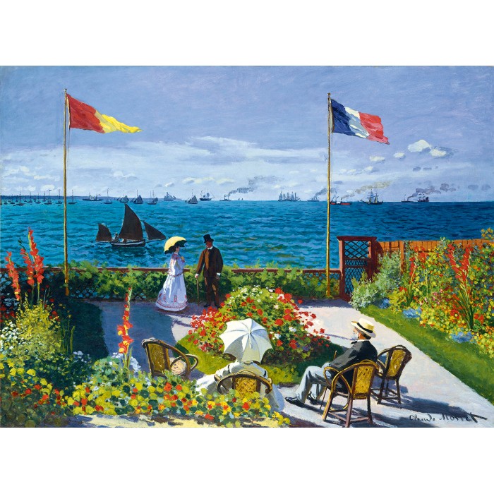 Claude Monet - Garden at Sainte-Adresse, 1867