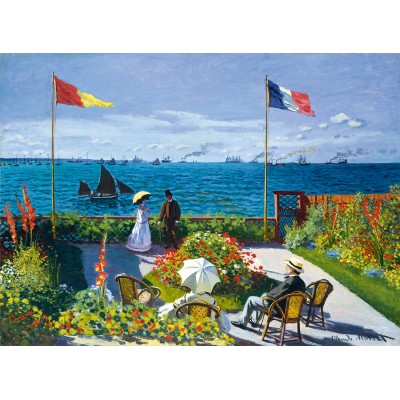 Puzzle Art-by-Bluebird-60158 Claude Monet - Garden at Sainte-Adresse, 1867