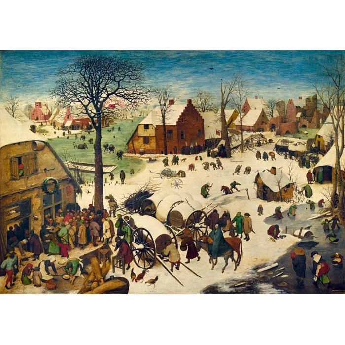 Puzzle  Art-by-Bluebird-F-60225 Pieter Bruegel the Elder - The Census at Bethlehem, 1566