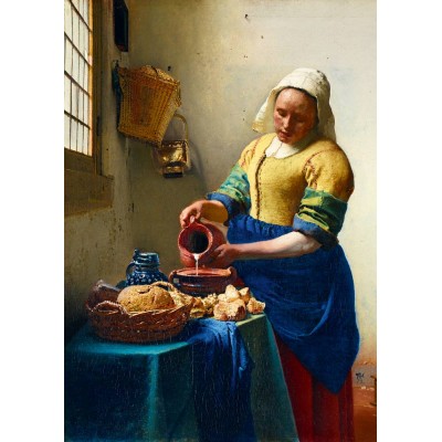 Puzzle Art-by-Bluebird-F-60260 Vermeer- The Milkmaid, 1658