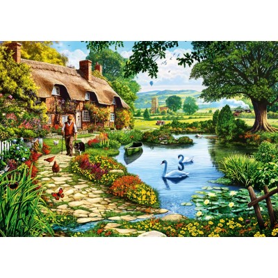 Puzzle Bluebird-Puzzle-70315-P Cottage by the Lake