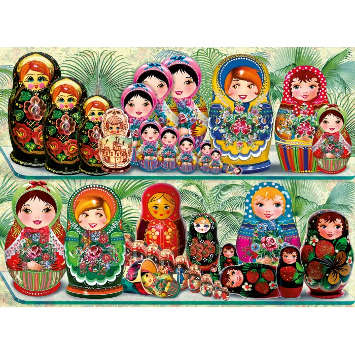 Puzzle  Bluebird-Puzzle-70573-P Matryoshka Dolls