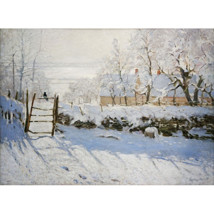 Puzzle   Claude Monet - The Magpie, 1868-1869