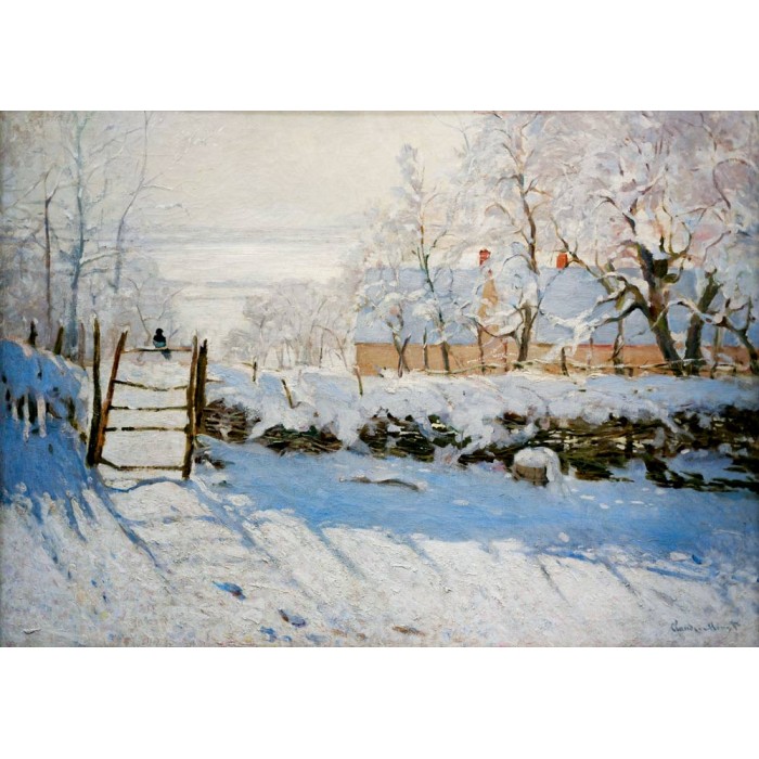 Puzzle   Claude Monet - The Magpie, 1869