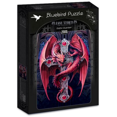 Puzzle Bluebird-Puzzle-F-90296 Anne Stokes - Gothic Guardian