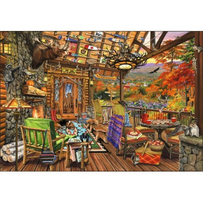 Puzzle Bluebird-Puzzle-F-90371 Adirondack Porch