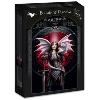 Puzzle Bluebird-Puzzle-F-90463 Anne Stokes - Valour