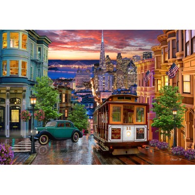 Puzzle Bluebird-Puzzle-F-90466 San Francisco Trolley