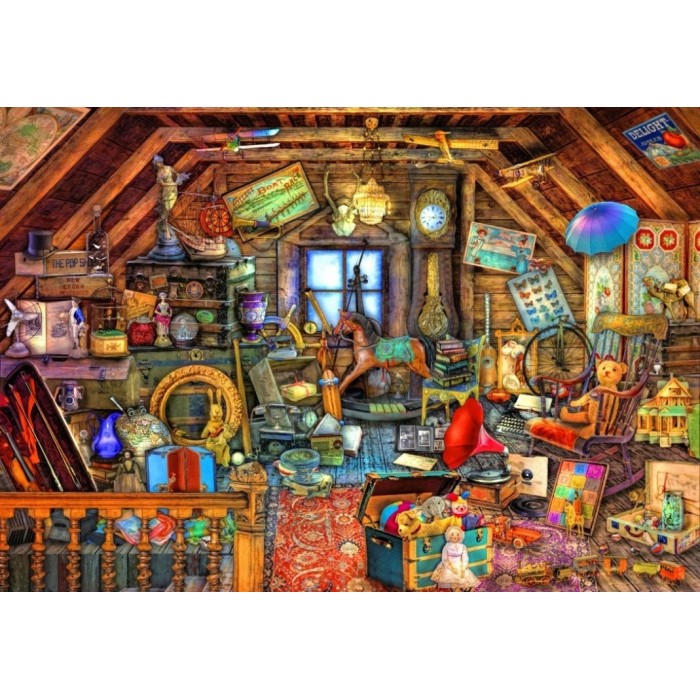 Puzzle  Bluebird-Puzzle-F-90557 Hidden Object Attic