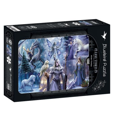 Puzzle Bluebird-Puzzle-F-90561 Anne Stokes - Winter Fantasy