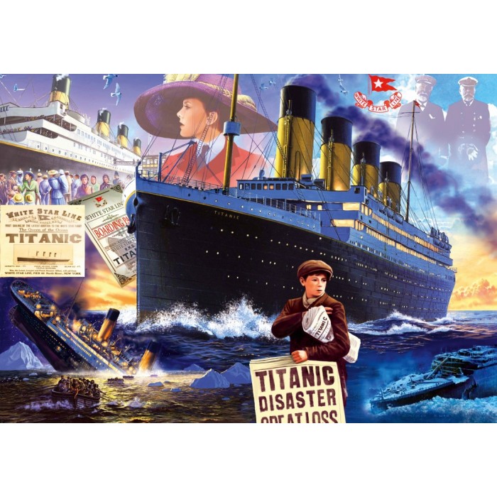 Puzzle  Bluebird-Puzzle-F-90665 Titanic