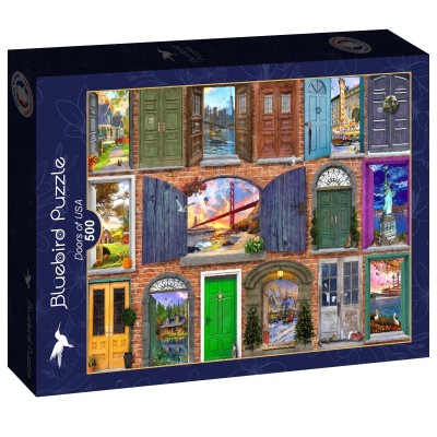 Puzzle Bluebird-Puzzle-F-90671 Doors of USA