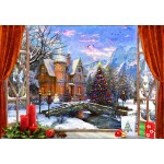 Puzzle  Bluebird-Puzzle-F-90673 Christmas Mountain View