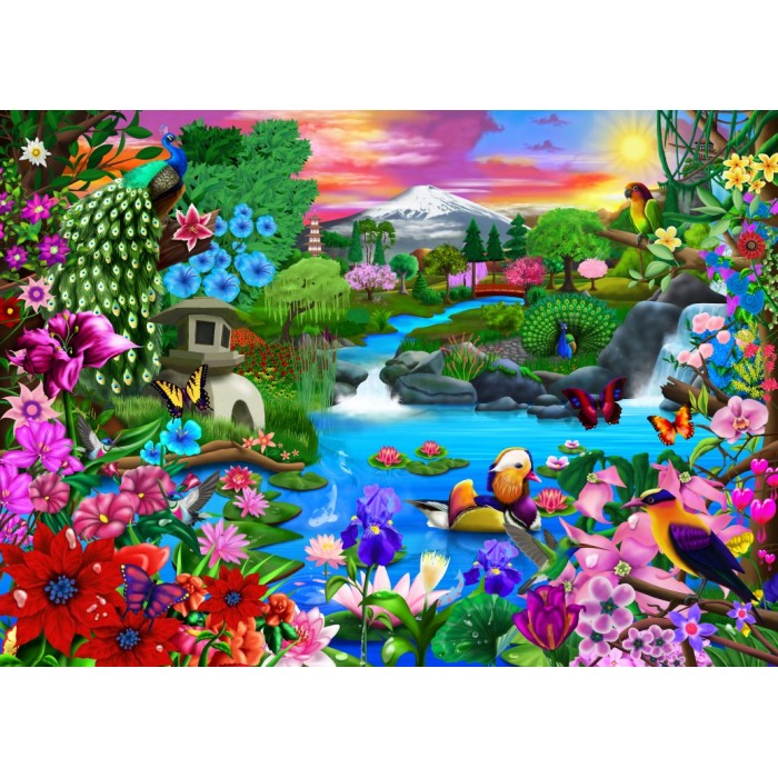 Puzzle Bluebird-Puzzle-F-90697 Oriental Paradise