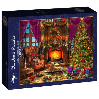 Puzzle Bluebird-Puzzle-F-90699 Cosy Christmas Room