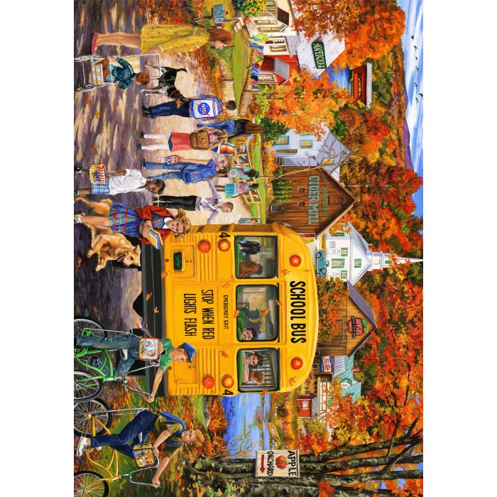 Puzzle  Bluebird-Puzzle-F-90748 The School Bus