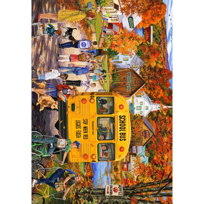 Puzzle  Bluebird-Puzzle-F-90749 The School Bus