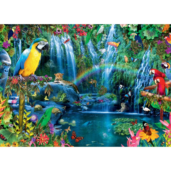 Puzzle  Bluebird-Puzzle-F-90854 Parrot Tropics