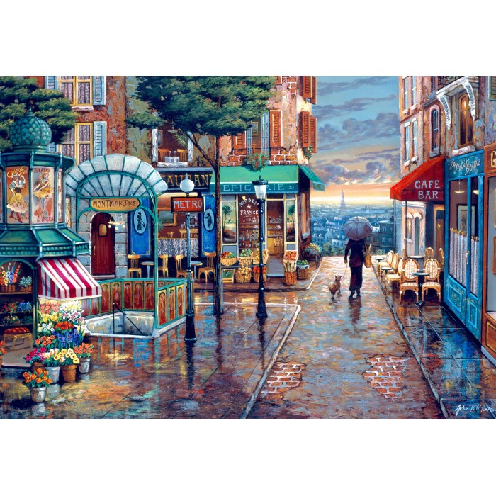 Puzzle  Bluebird-Puzzle-F-90903 Rainy Day Stroll