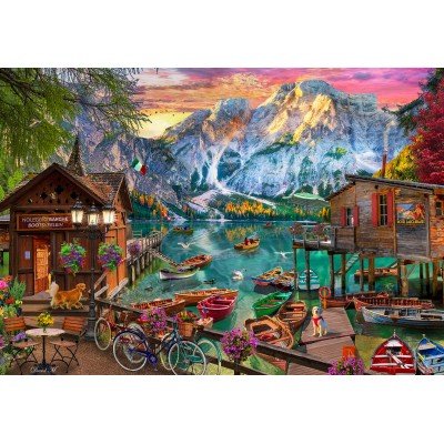 Puzzle Bluebird-Puzzle-F-90919 Lago Di Braies, Italy