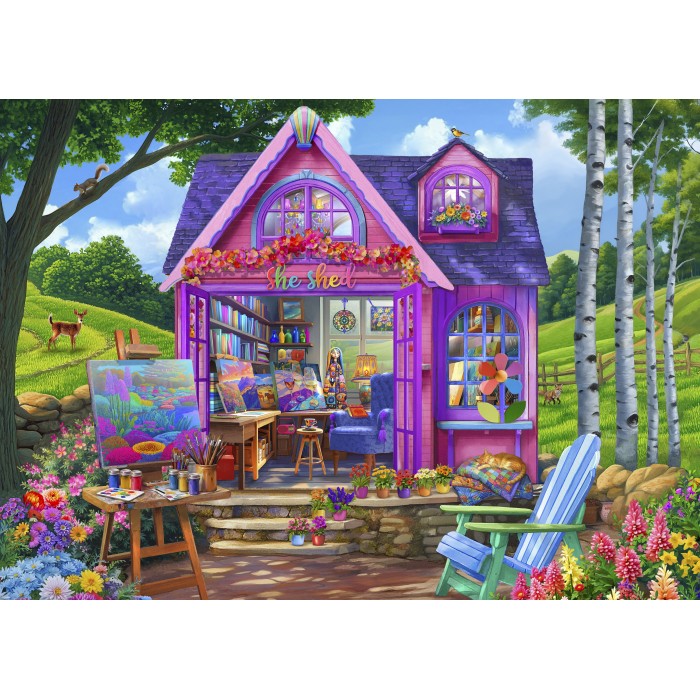 Puzzle Bluebird-Puzzle-F-90937 She Shed Studio