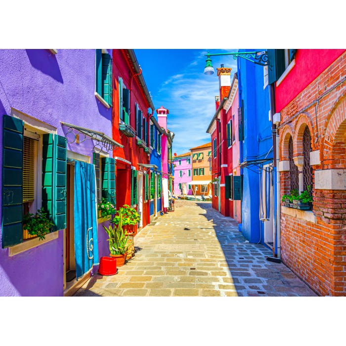 Puzzle  Bluebird-Puzzle-F-90946 Maisons Colorées - Burano