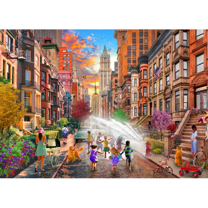 Puzzle  Bluebird-Puzzle-F-90966 Journées d'Eté Chaudes à New York