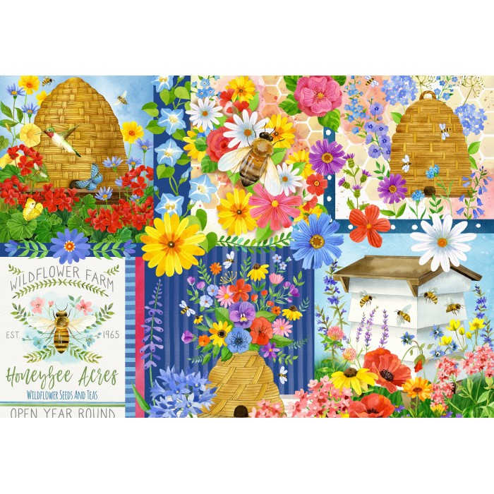 Puzzle  Bluebird-Puzzle-F-90996 Les Ruches et les Abeilles