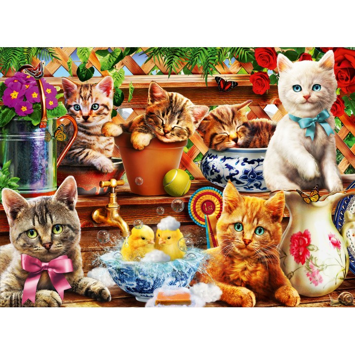 Puzzle   Kittens in the Potting Shed