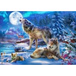 Puzzle   Winter Wolf Family