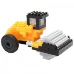  Brixies-38449141 Nano Puzzle 3D - Rouleau Compresseur JCB