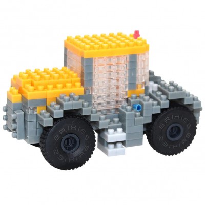 Brixies-38449148 Nano Puzzle 3D - Tracteur JCB