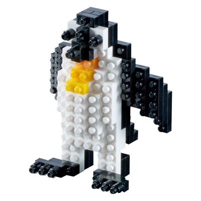 Brixies-58174 Nano Puzzle 3D - Pingouin (Level 1)