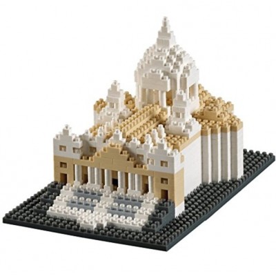 Brixies-58651 Nano Puzzle 3D - Basilique Saint Pierre de Rome (Level 4)