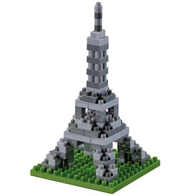 Brixies-58723 Nano Puzzle 3D - Mini Tour Eiffel (Level 1)