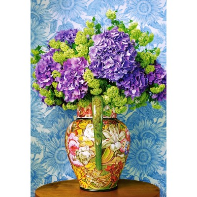 Puzzle Castorland-104352 Bouquet d'Hortensias