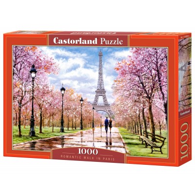 Puzzle Castorland-104369 Romantic Walk in Paris