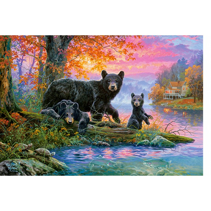 Puzzle Castorland-104727 Coin de Pêche