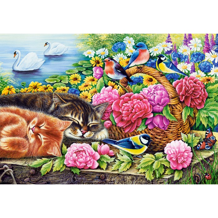 Puzzle Castorland-104765 Dimanche de Farniente