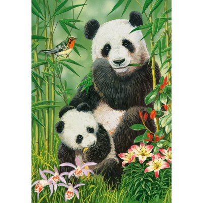 Puzzle Castorland-104987 Brunch des pandas