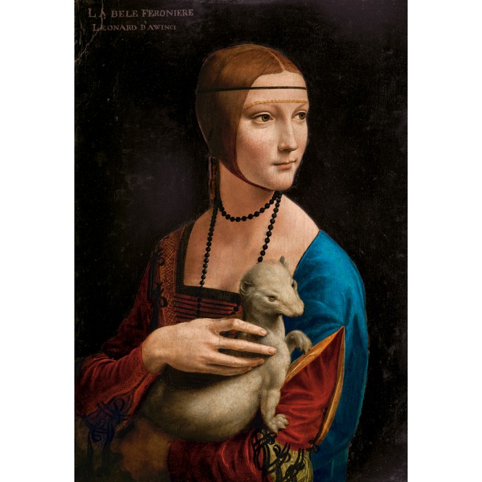 Puzzle  Castorland-105168 Art Collection - Lady with the Ermine, Leonardo da Vinci