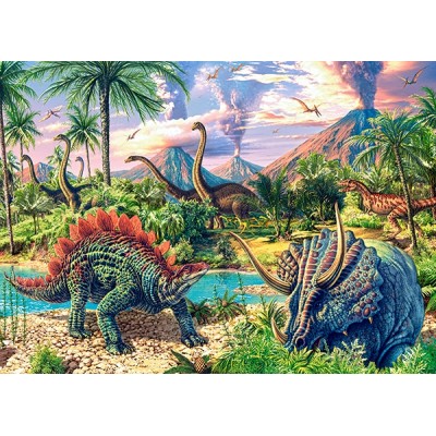 Puzzle Castorland-13234 Dinosaures