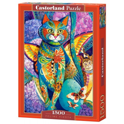 Puzzle Castorland-151448 David Galchutt: Fiesta Féline