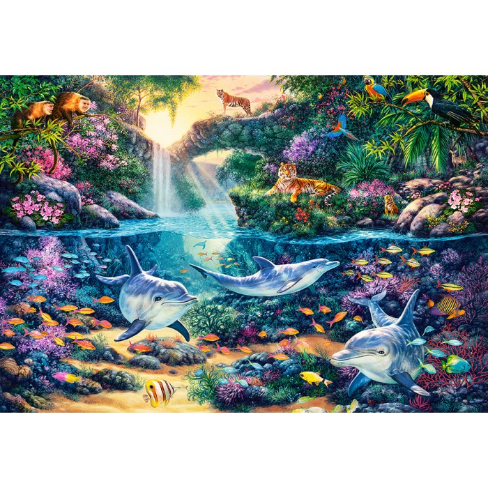 Puzzle  Castorland-151875 Paradis de la Jungle