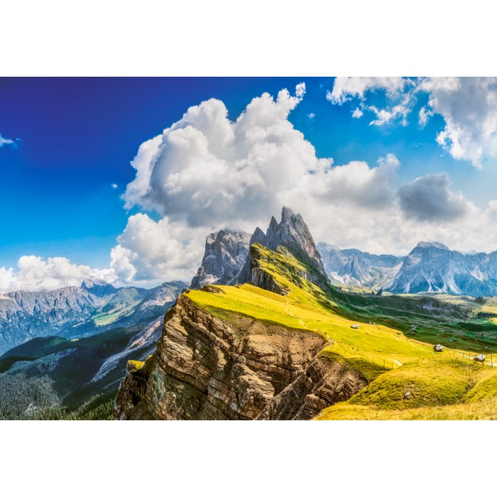 Puzzle  Castorland-152247 Majestueuses Dolomites, Italie