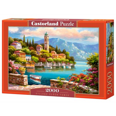 Puzzle Castorland-200696 L'Horloge du Village